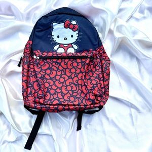 Black and red hello kitty backpack